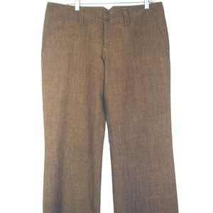Patagonia Water Girl Women’s Wide Leg Brown Slacks Dress Pants Size 12 Waist 36